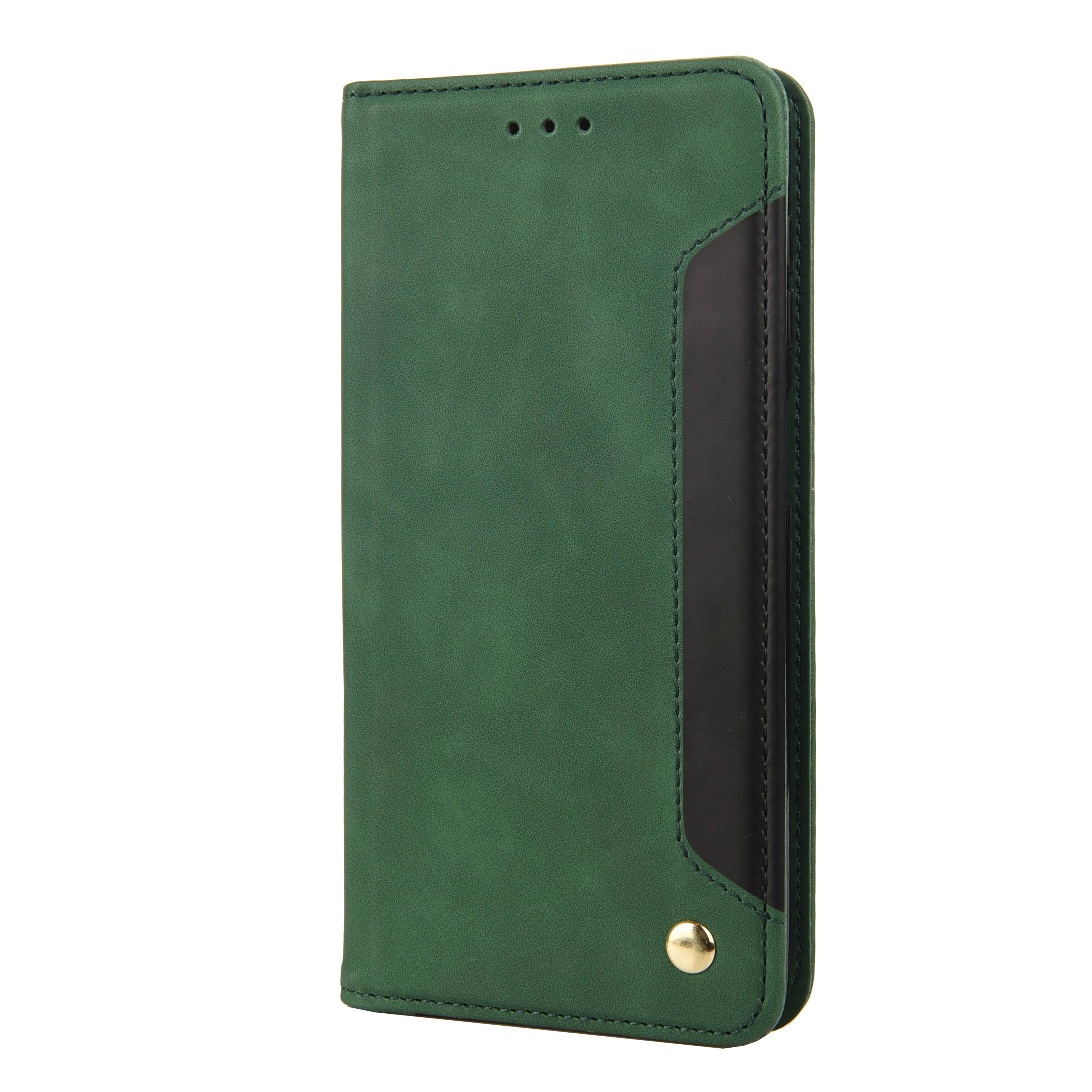 For Samsung Galaxy A06 Case PU Leather Shockproof Protection Wallet Phone Cover - Green