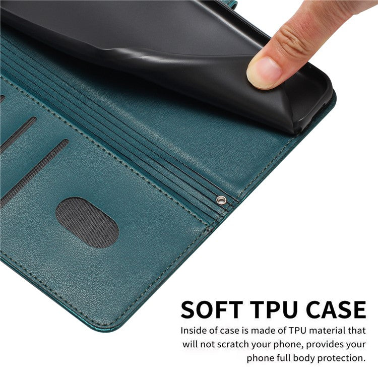Phone Case For OnePlus Nord N30 SE 5G  /  Oppo A79 5G  /  A2 5G with Strap Cats Imprint Leather Cover - Blackish Green
