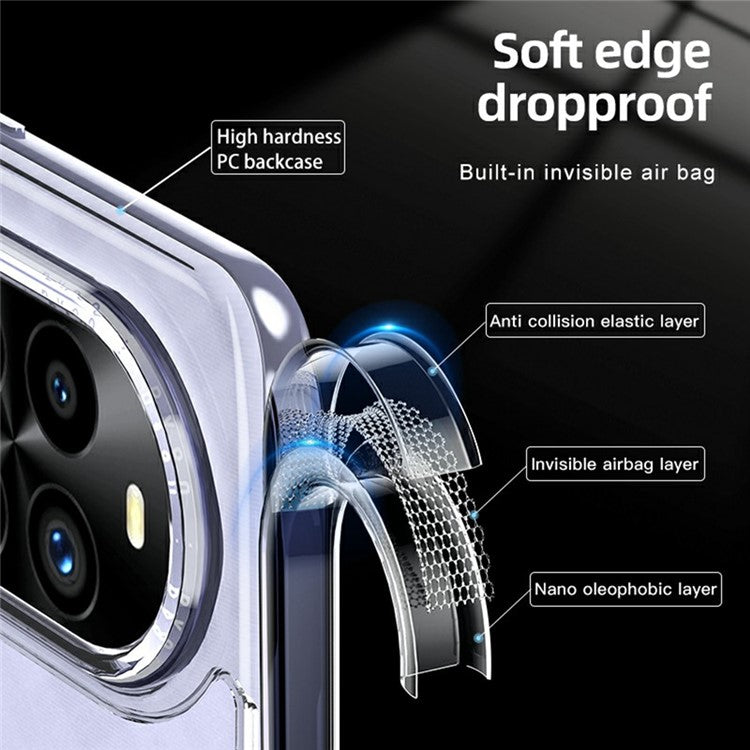 For Huawei nova 13 Case PC+TPU Phone Cover Airbag Protection - Transparent