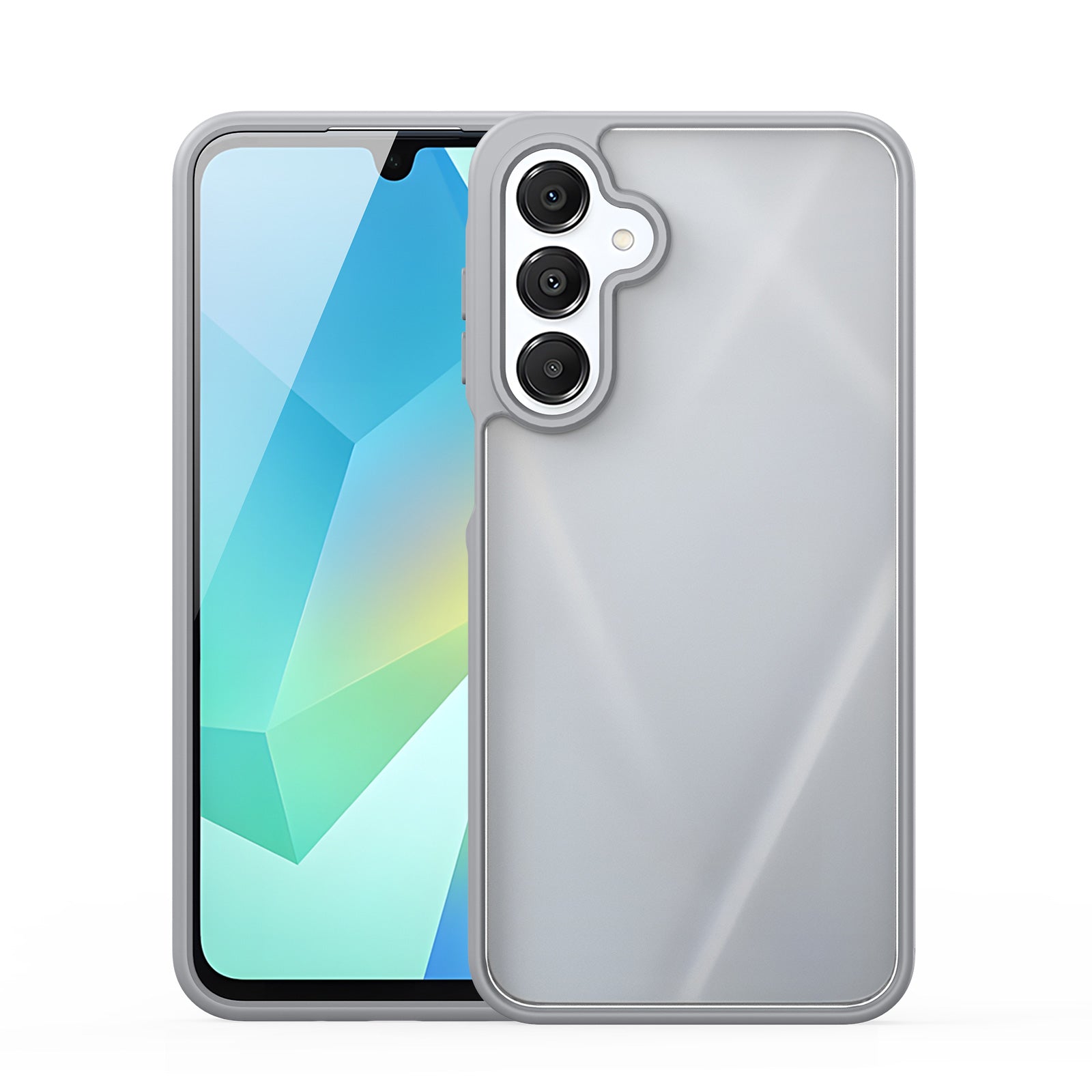 For Samsung Galaxy A16 4G / Galaxy A16 5G Case DUX DUCIS Yind Series TPU+PC Matte Anti-fingerprint Phone Back Cover - Grey