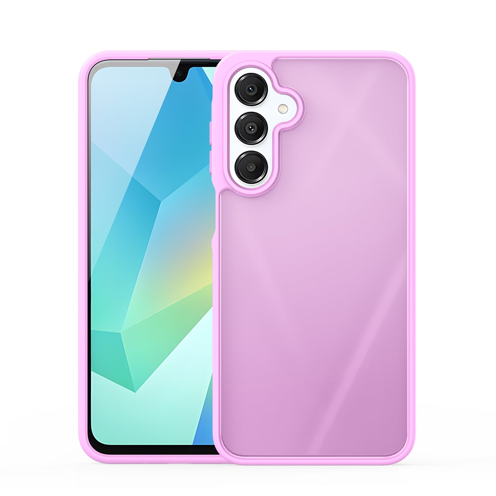 For Samsung Galaxy A16 4G / Galaxy A16 5G Case DUX DUCIS Yind Series TPU+PC Matte Anti-fingerprint Phone Back Cover - Rose Pink