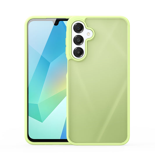 For Samsung Galaxy A16 4G / Galaxy A16 5G Case DUX DUCIS Yind Series TPU+PC Matte Anti-fingerprint Phone Back Cover - Lime Green