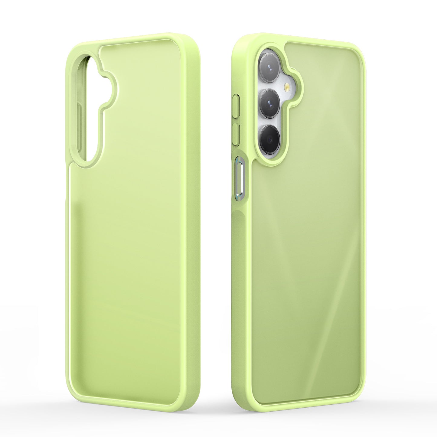 For Samsung Galaxy A16 4G / Galaxy A16 5G Case DUX DUCIS Yind Series TPU+PC Matte Anti-fingerprint Phone Back Cover - Lime Green