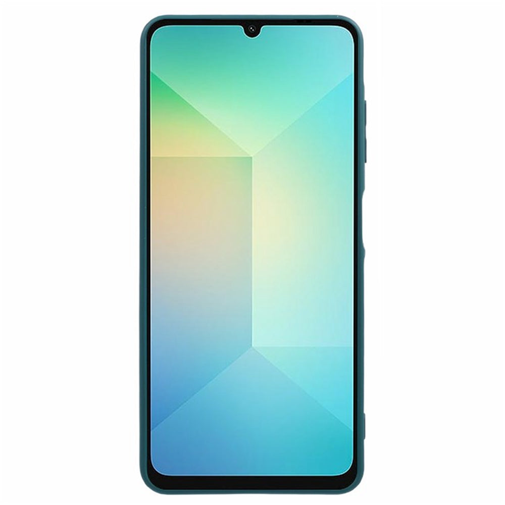 WANLONFENG RB2 Series for Samsung Galaxy A06 Case TPU Phone Cover with Screen Protector - Army Green