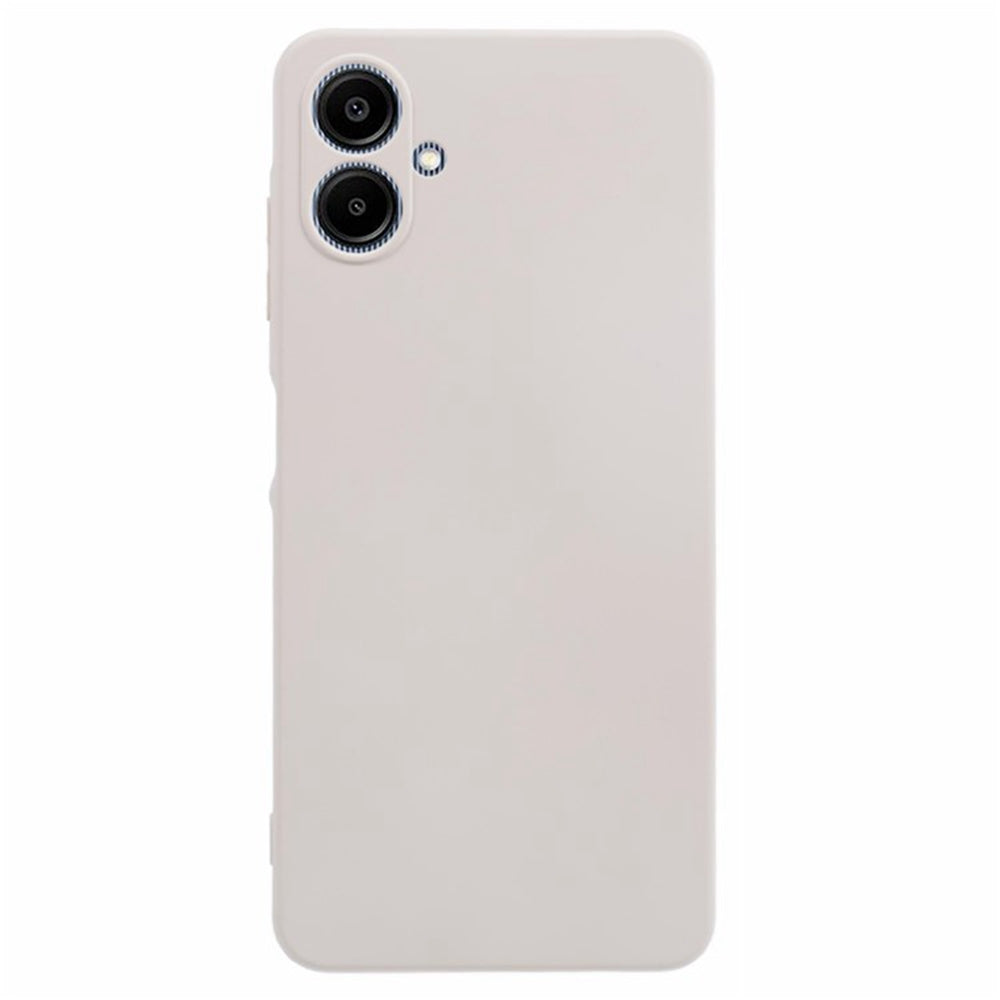 WANLONFENG RB2 Series for Samsung Galaxy A06 Case TPU Phone Cover with Screen Protector - White