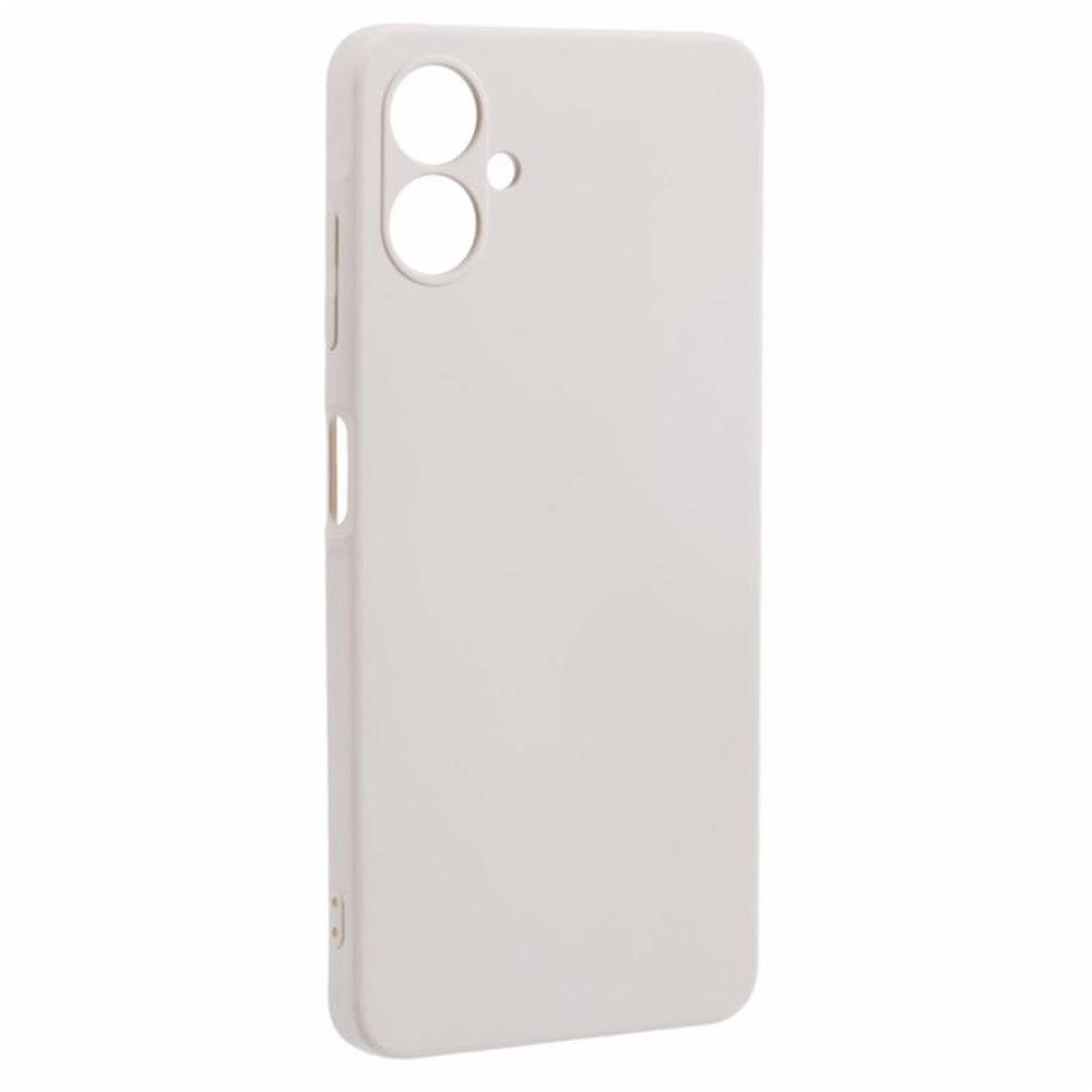 WANLONFENG RB2 Series for Samsung Galaxy A06 Case TPU Phone Cover with Screen Protector - White