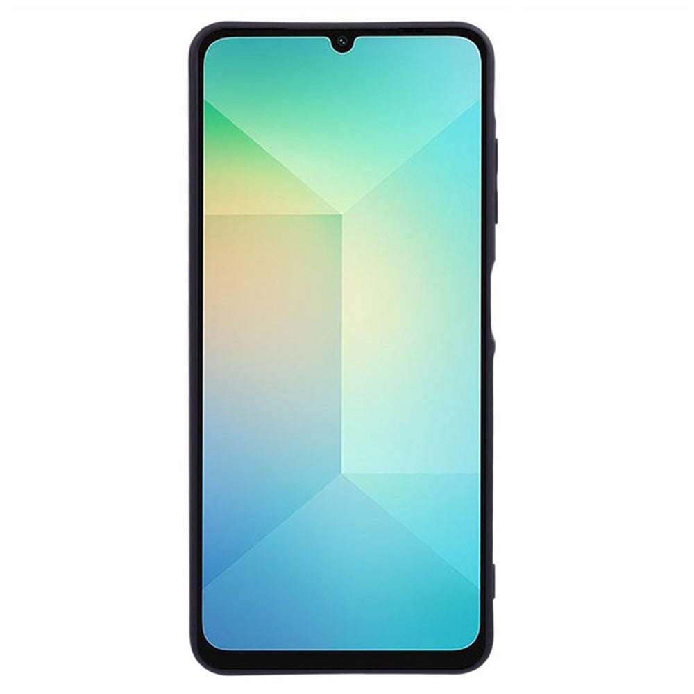 WANLONFENG RB2 Series for Samsung Galaxy A06 Case TPU Phone Cover with Screen Protector - Black