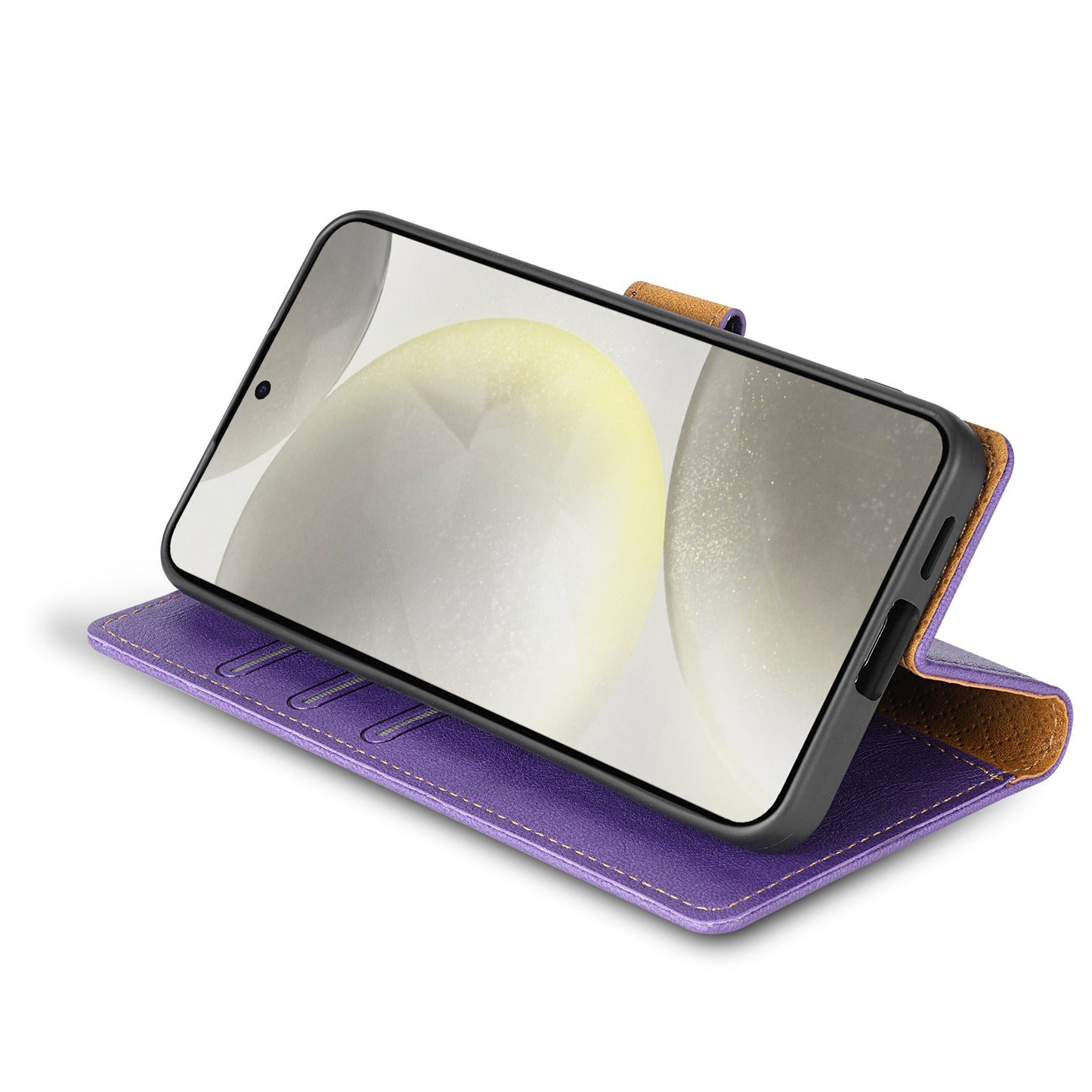 N.BEKUS CSJ-001 For Samsung Galaxy A16 4G / 5G Stand Case PU Leather Wallet Phone Cover - Purple