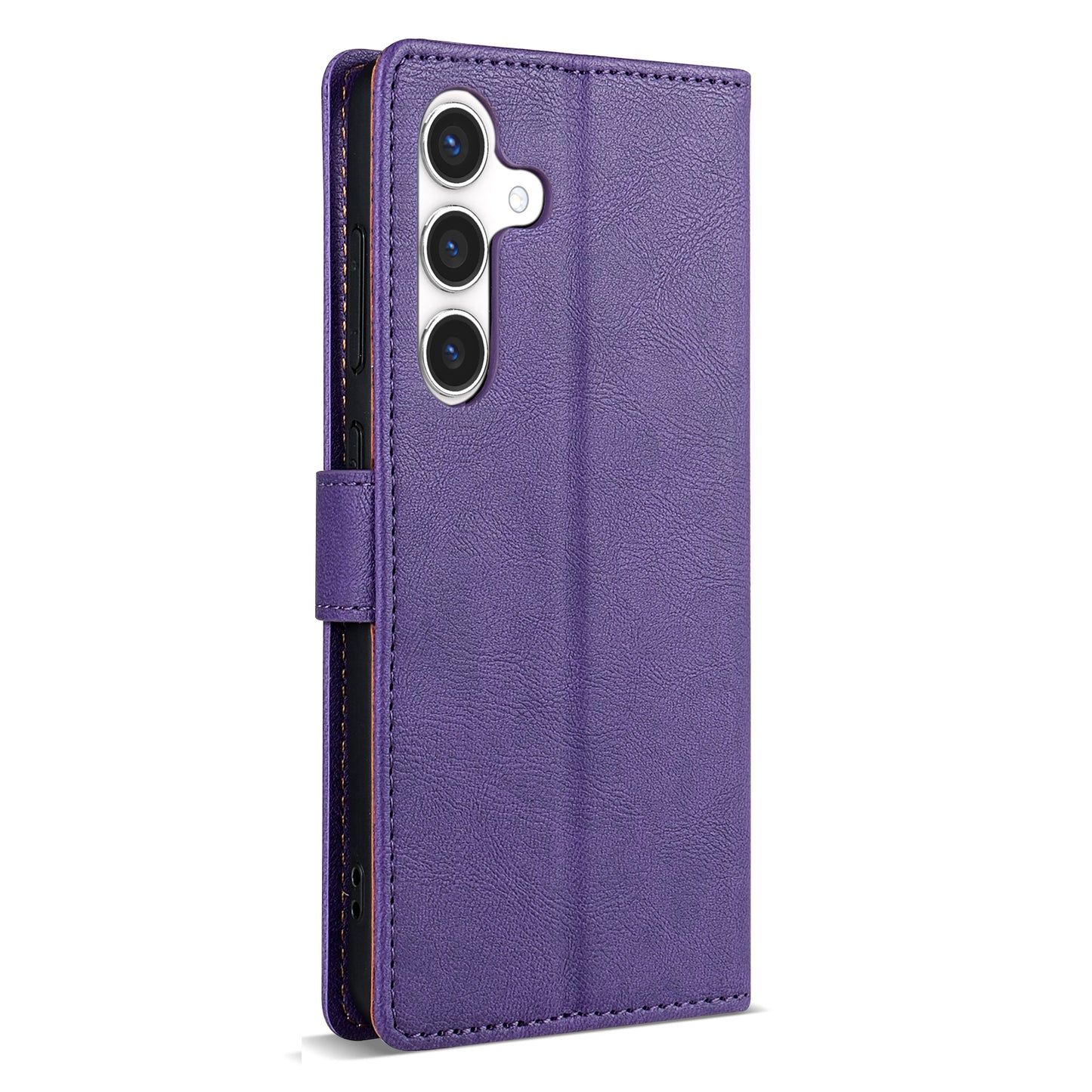 N.BEKUS CSJ-001 For Samsung Galaxy A16 4G / 5G Stand Case PU Leather Wallet Phone Cover - Purple