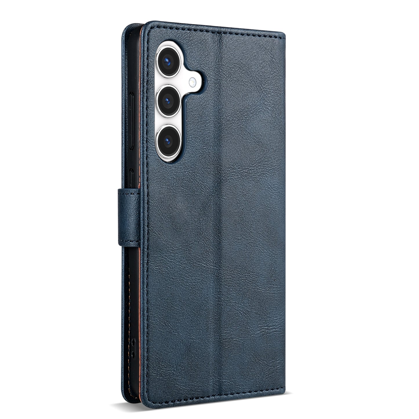 N.BEKUS CSJ-001 For Samsung Galaxy A16 4G / 5G Stand Case PU Leather Wallet Phone Cover - Blue