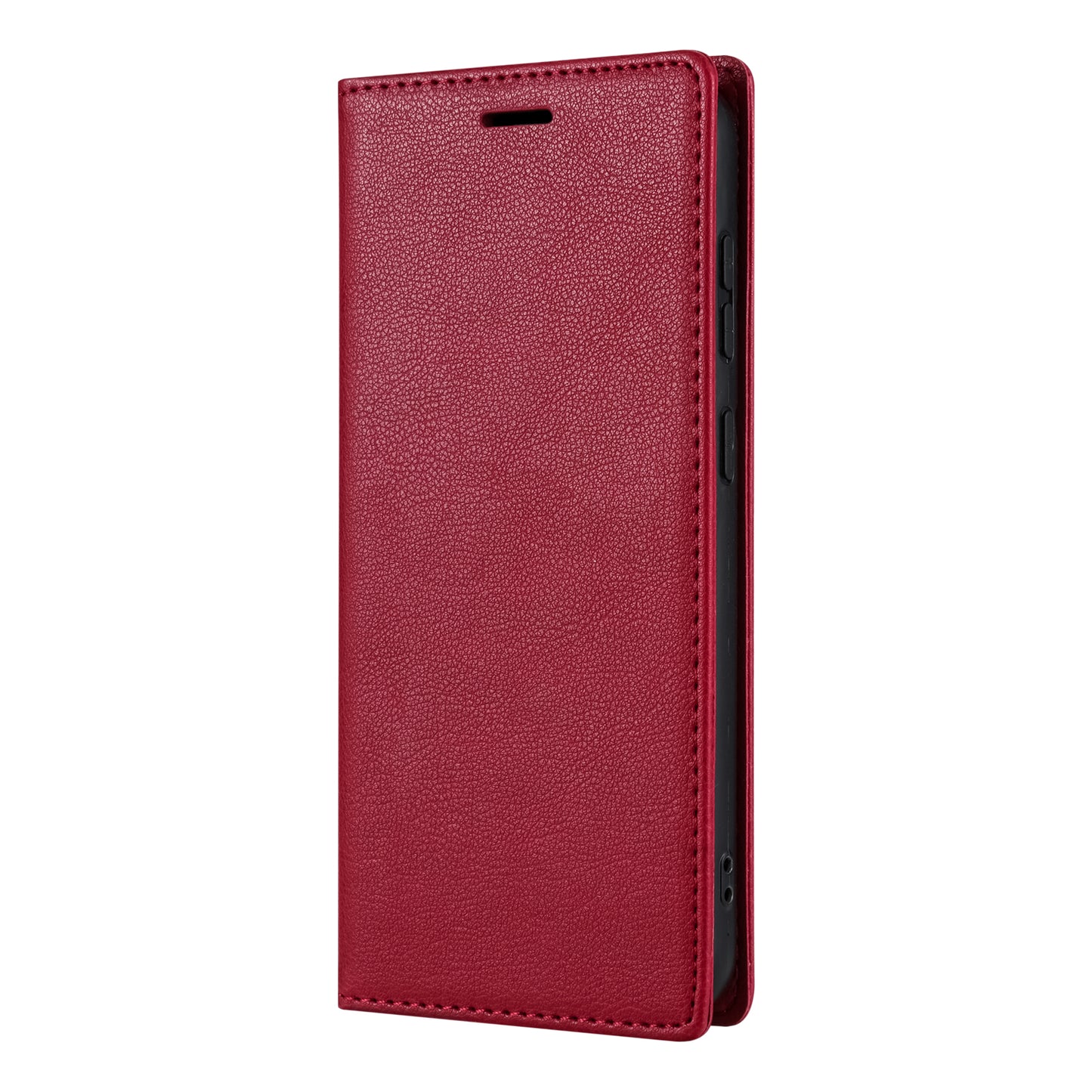 For Samsung Galaxy A16 4G / 5G Wallet Case Magnetic Closure PU Leather Phone Cover - Red