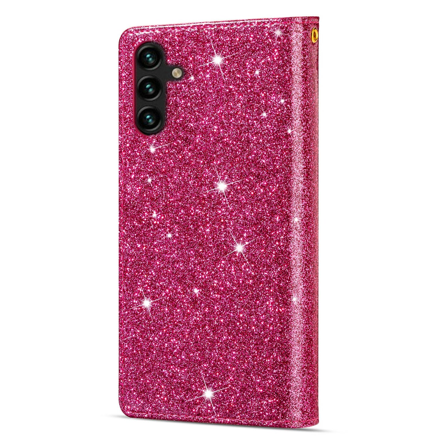 For Samsung Galaxy A16 5G  /  4G Case Starry Sky Carving Leather Wallet Phone Cover - Rose