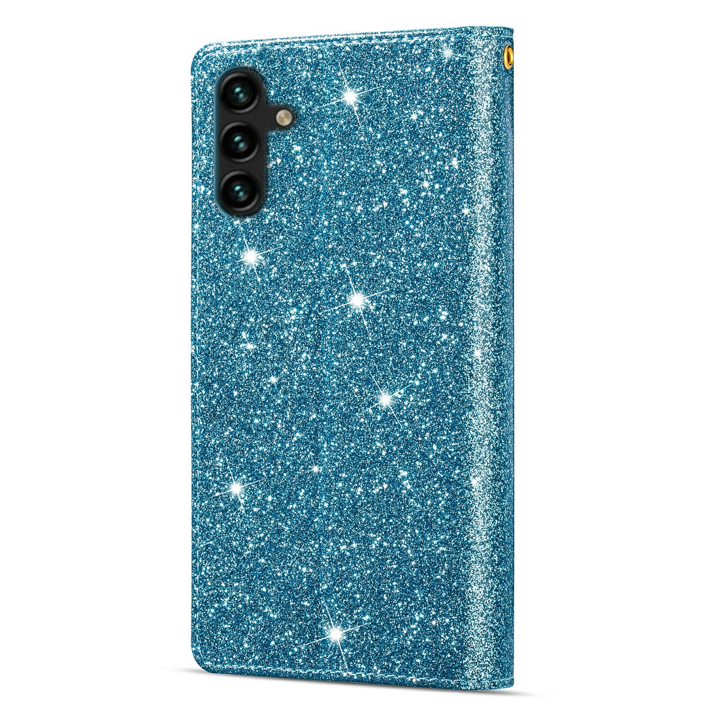 For Samsung Galaxy A16 5G  /  4G Case Starry Sky Carving Leather Wallet Phone Cover - Blue