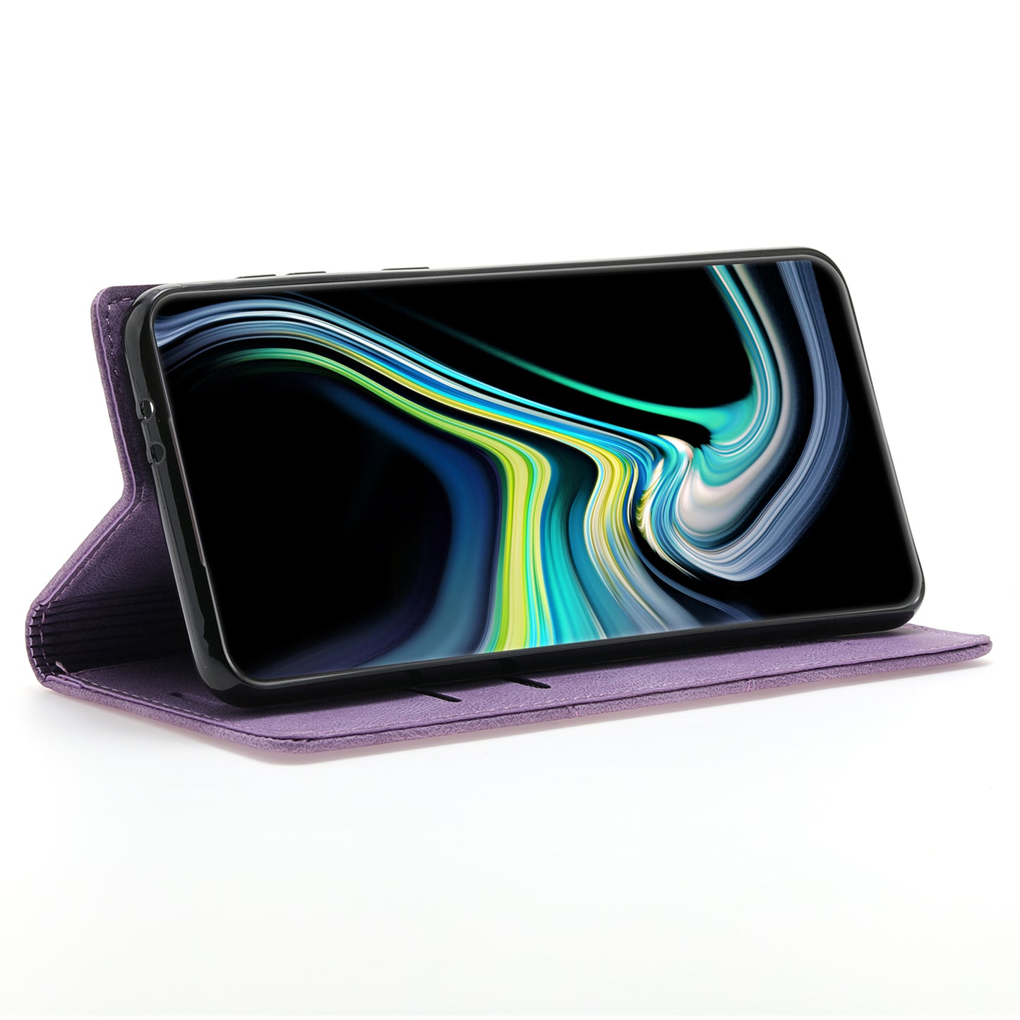 For Samsung Galaxy A16 4G / 5G Wallet Case Magnetic Closing Leather Phone Cover - Purple