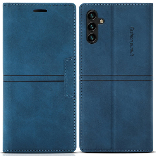 For Samsung Galaxy A16 4G / 5G Wallet Case Magnetic Closing Leather Phone Cover - Blue