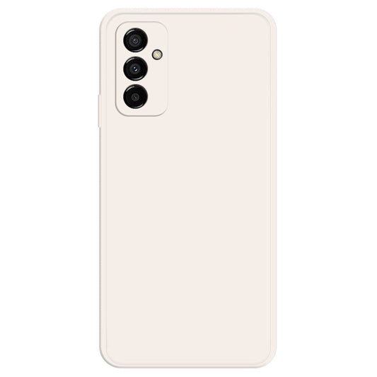 For Samsung Galaxy M23 5G / F23 5G Case Drop Resistant Rubberized TPU Straight Edge Phone Back Cover - Beige