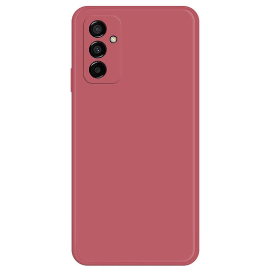 For Samsung Galaxy M23 5G / F23 5G Case Drop Resistant Rubberized TPU Straight Edge Phone Back Cover - Red