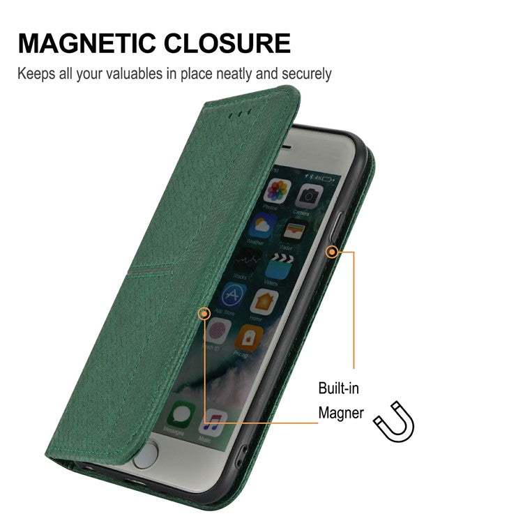 For Xiaomi Redmi Note 14 5G Case Woven Texture PU Leather Wallet Phone Cover - Blackish Green