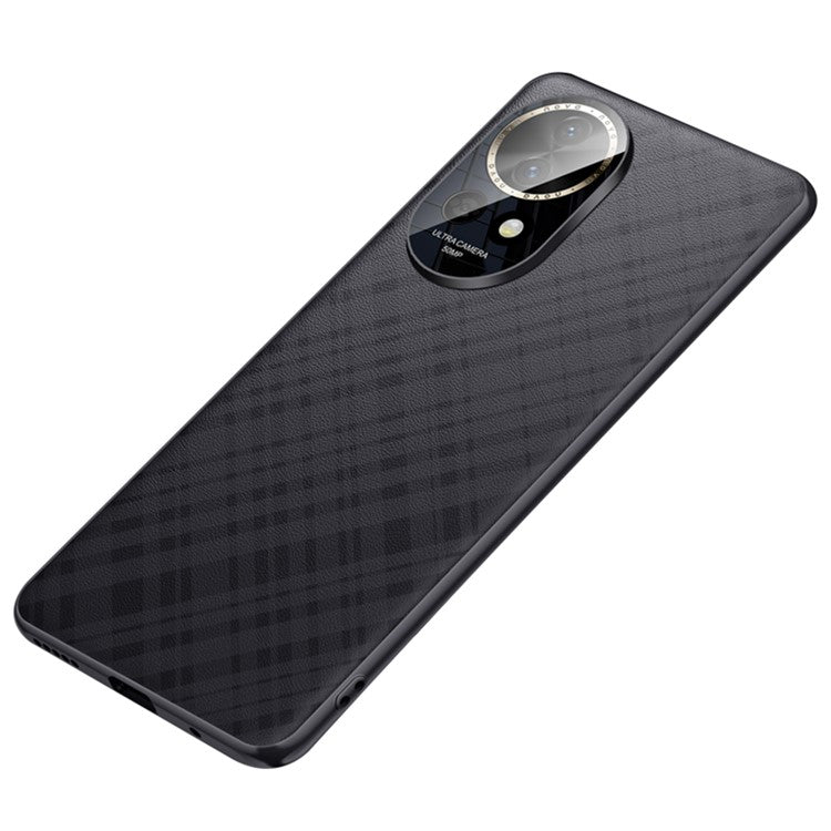 For Huawei nova 13 Case Drop Resistant PU Leather+TPU Phone Cover - Black
