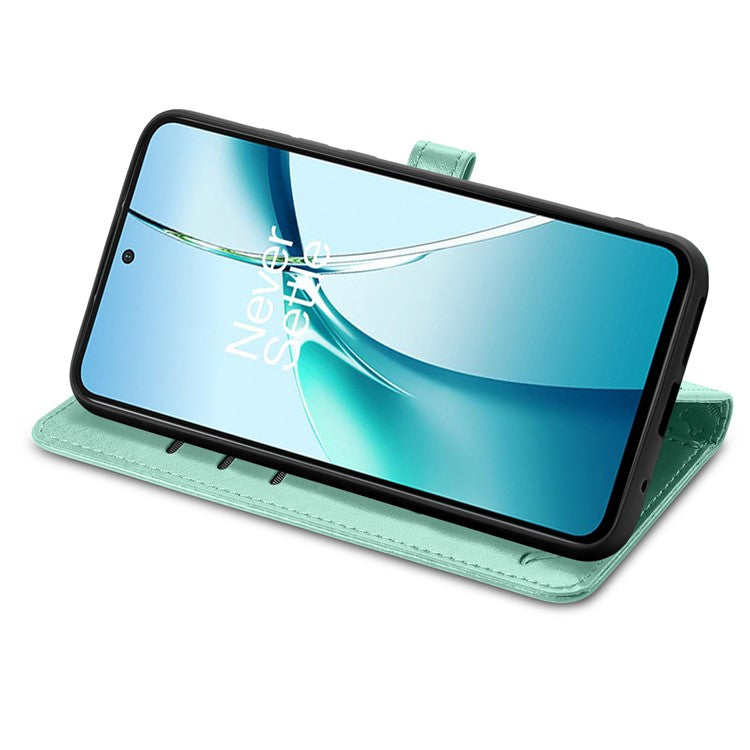 For Motorola Edge 50 Neo 5G Case Leather Wallet Flip Phone Cover Cute Cat Dog Pattern - Green