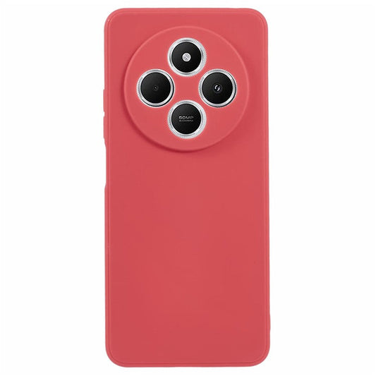 Case For Xiaomi Redmi 14C 4G / Redmi 14R 5G / Poco C75 4G Precise Cut-Outs Straight Edge TPU Shockproof Phone Cover - Hawthorn Red