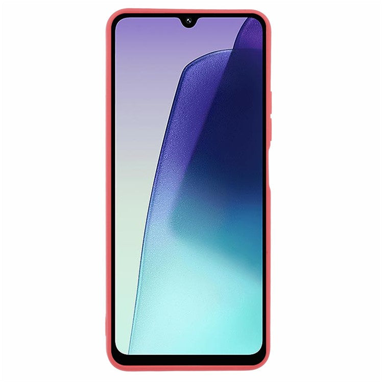Case For Xiaomi Redmi 14C 4G / Redmi 14R 5G / Poco C75 4G Precise Cut-Outs Straight Edge TPU Shockproof Phone Cover - Hawthorn Red