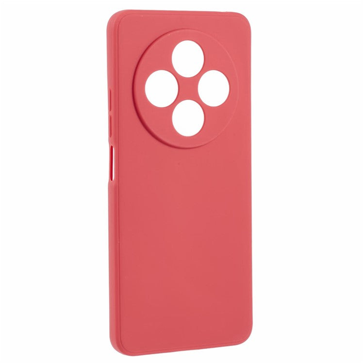 Case For Xiaomi Redmi 14C 4G / Redmi 14R 5G / Poco C75 4G Precise Cut-Outs Straight Edge TPU Shockproof Phone Cover - Hawthorn Red
