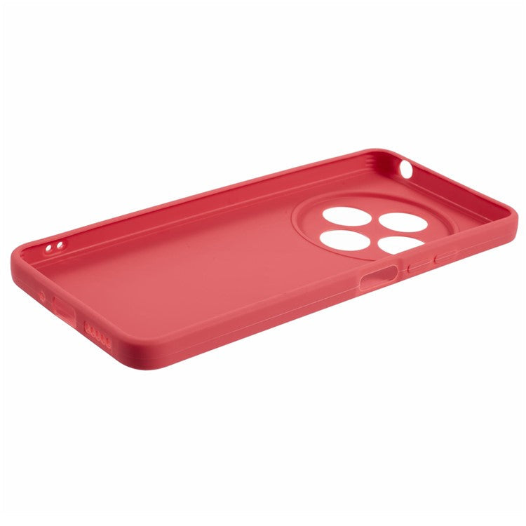 Case For Xiaomi Redmi 14C 4G / Redmi 14R 5G / Poco C75 4G Precise Cut-Outs Straight Edge TPU Shockproof Phone Cover - Hawthorn Red