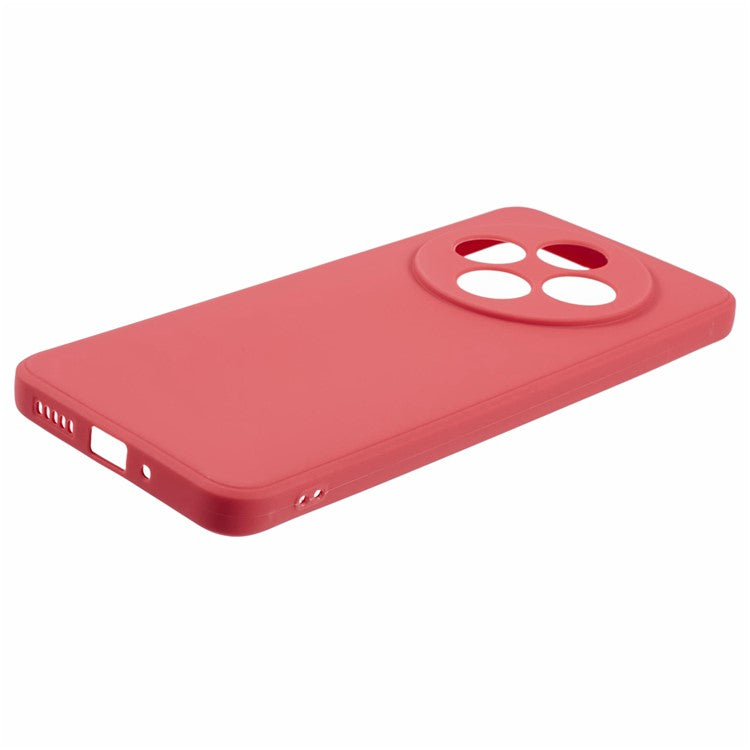 Case For Xiaomi Redmi 14C 4G / Redmi 14R 5G / Poco C75 4G Precise Cut-Outs Straight Edge TPU Shockproof Phone Cover - Hawthorn Red