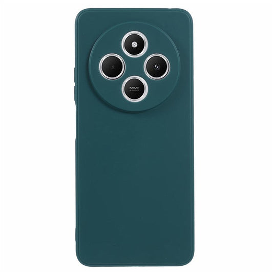 Case For Xiaomi Redmi 14C 4G / Redmi 14R 5G / Poco C75 4G Precise Cut-Outs Straight Edge TPU Shockproof Phone Cover - Army Green