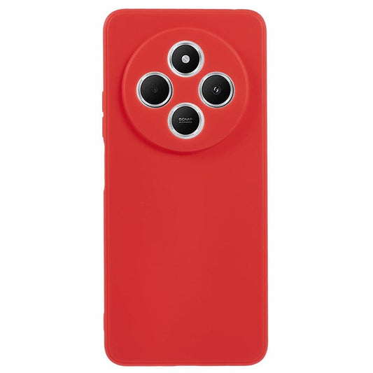Case For Xiaomi Redmi 14C 4G / Redmi 14R 5G / Poco C75 4G Precise Cut-Outs Straight Edge TPU Shockproof Phone Cover - Red