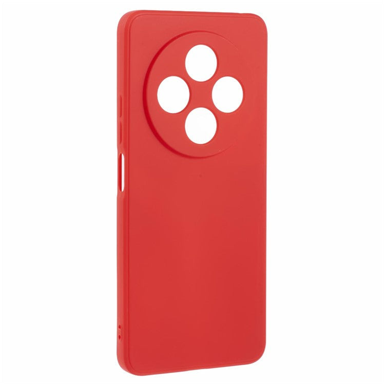 Case For Xiaomi Redmi 14C 4G / Redmi 14R 5G / Poco C75 4G Precise Cut-Outs Straight Edge TPU Shockproof Phone Cover - Red