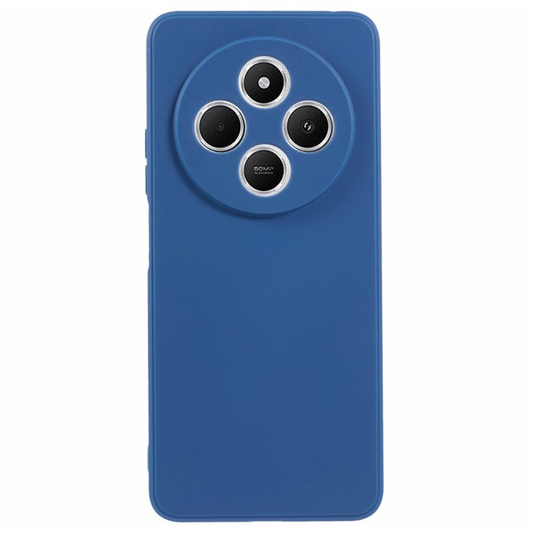 Case For Xiaomi Redmi 14C 4G / Redmi 14R 5G / Poco C75 4G Precise Cut-Outs Straight Edge TPU Shockproof Phone Cover - Sapphire