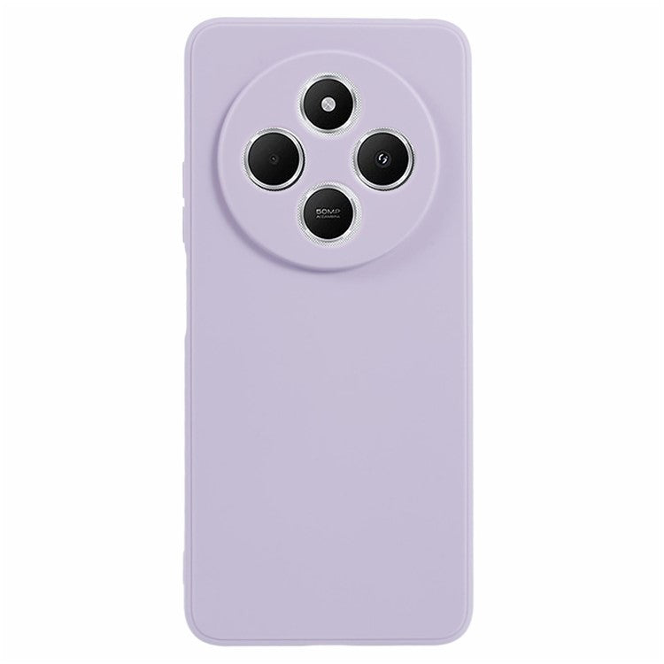 Case For Xiaomi Redmi 14C 4G / Redmi 14R 5G / Poco C75 4G Precise Cut-Outs Straight Edge TPU Shockproof Phone Cover - Purple