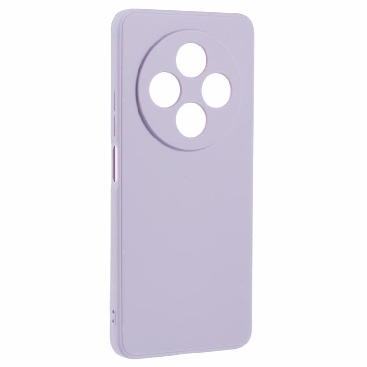 Case For Xiaomi Redmi 14C 4G / Redmi 14R 5G / Poco C75 4G Precise Cut-Outs Straight Edge TPU Shockproof Phone Cover - Purple