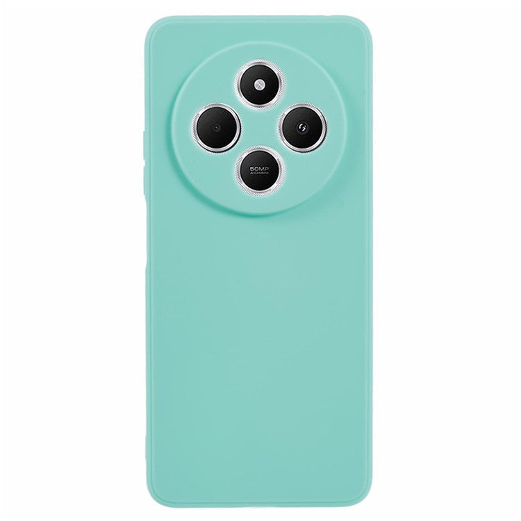 Case For Xiaomi Redmi 14C 4G / Redmi 14R 5G / Poco C75 4G Precise Cut-Outs Straight Edge TPU Shockproof Phone Cover - Baby Blue