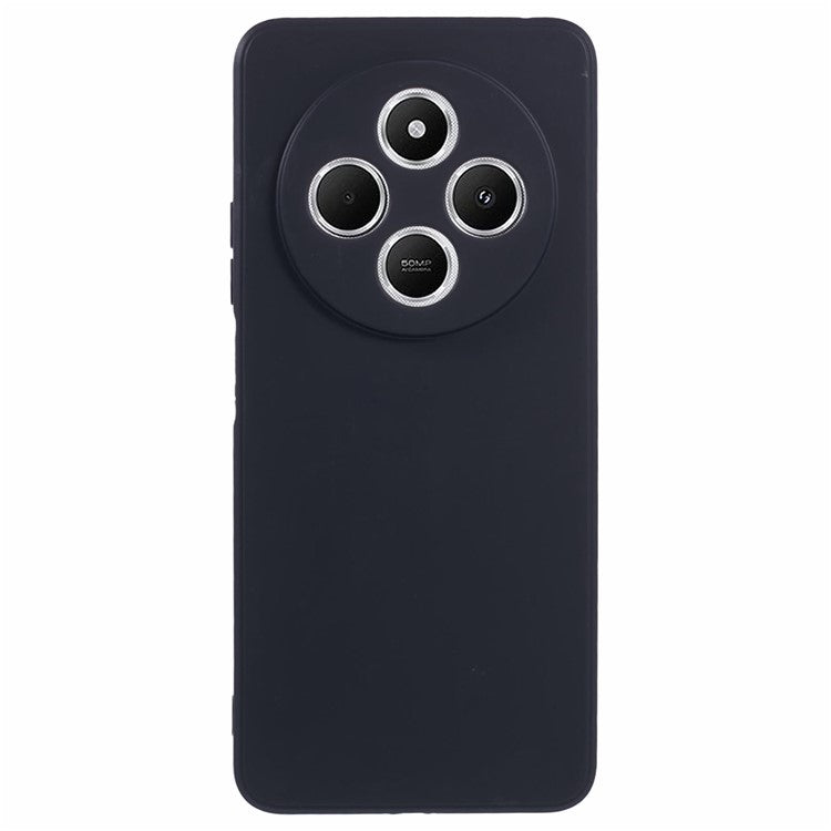 Case For Xiaomi Redmi 14C 4G / Redmi 14R 5G / Poco C75 4G Precise Cut-Outs Straight Edge TPU Shockproof Phone Cover - Black