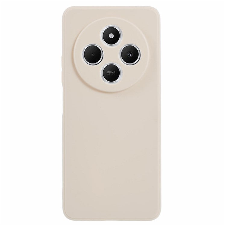 Case For Xiaomi Redmi 14C 4G / Redmi 14R 5G / Poco C75 4G Precise Cut-Outs Straight Edge TPU Shockproof Phone Cover - White