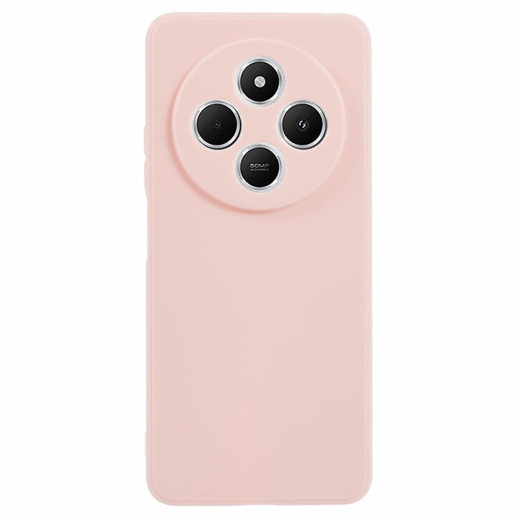 Case For Xiaomi Redmi 14C 4G / Redmi 14R 5G / Poco C75 4G Precise Cut-Outs Straight Edge TPU Shockproof Phone Cover - Pink