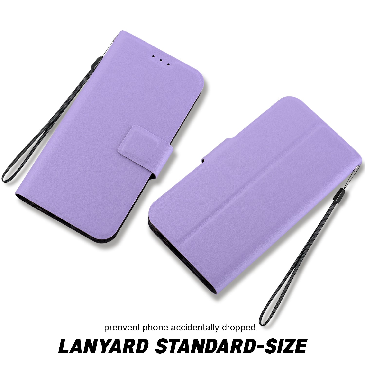 For Samsung Galaxy A06 Case Ultra-Thin PU Leather + TPU Phone Cover with Card Slot - Purple