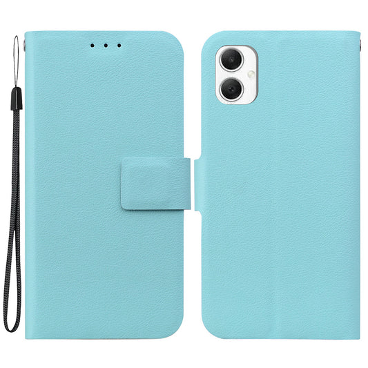For Samsung Galaxy A06 Case Ultra-Thin PU Leather + TPU Phone Cover with Card Slot - Green