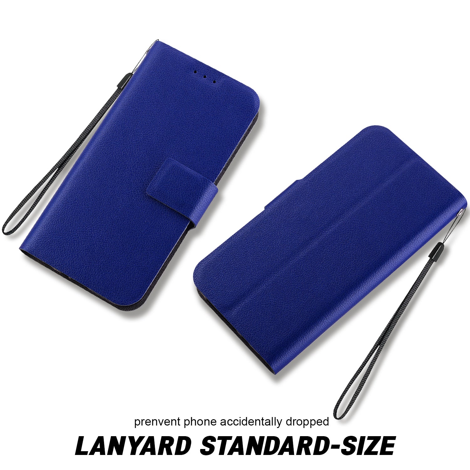 For Samsung Galaxy A06 Case Ultra-Thin PU Leather + TPU Phone Cover with Card Slot - Blue