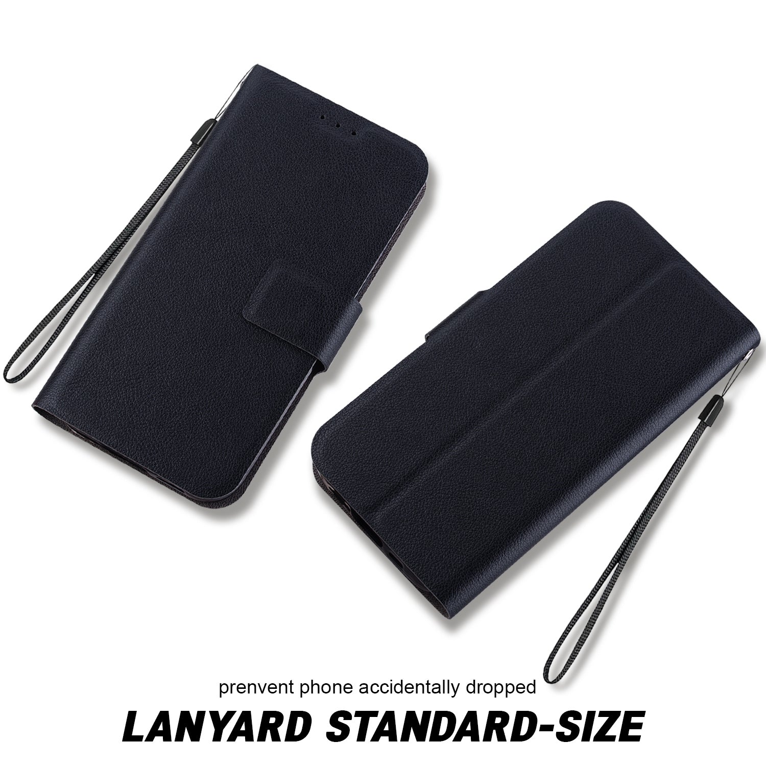 For Samsung Galaxy A16 5G  /  4G Case Ultra-Thin PU Leather + TPU Phone Cover with Card Slot - Black