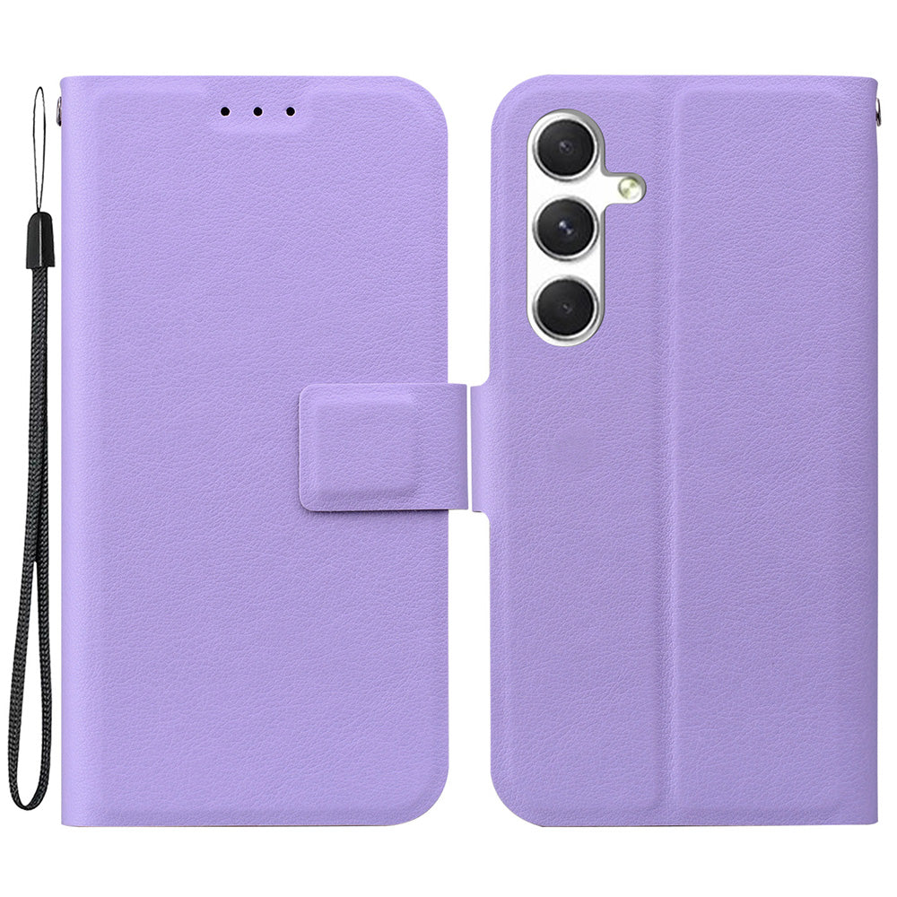 For Samsung Galaxy A16 5G  /  4G Case Ultra-Thin PU Leather + TPU Phone Cover with Card Slot - Purple