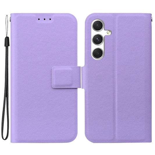 For Samsung Galaxy A16 5G  /  4G Case Ultra-Thin PU Leather + TPU Phone Cover with Card Slot - Purple