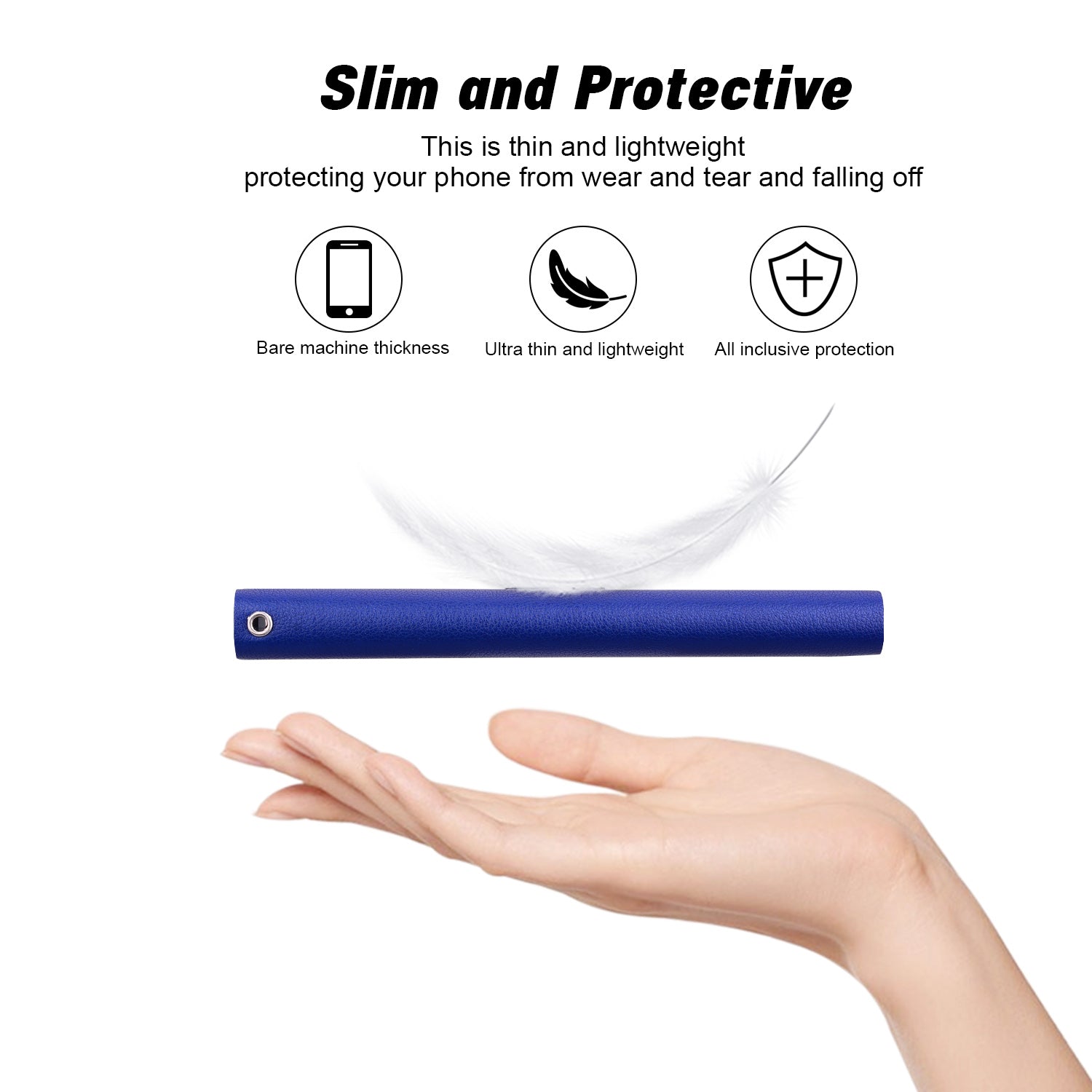 For Samsung Galaxy A16 5G  /  4G Case Ultra-Thin PU Leather + TPU Phone Cover with Card Slot - Blue