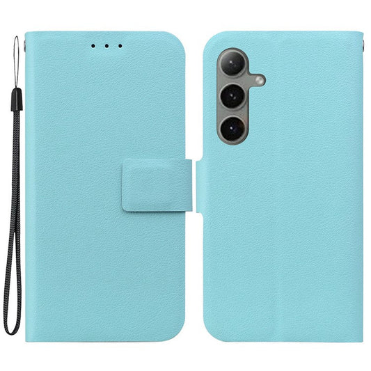 For Samsung Galaxy S25+ Case Ultra-Thin PU Leather + TPU Phone Cover with Card Slot - Green