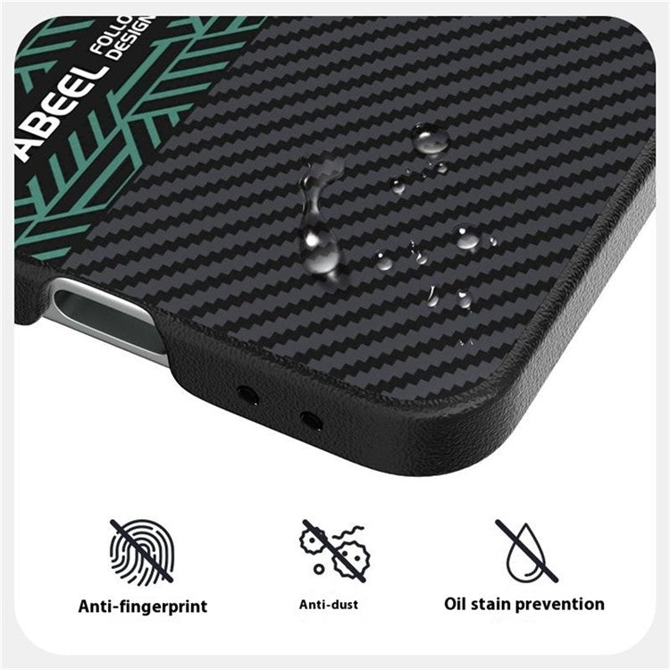 ABEEL For Samsung Galaxy Z Flip5 5G Case PC + Aluminum Alloy + PU Leather Phone Cover Compatible with MagSafe - Texture 2