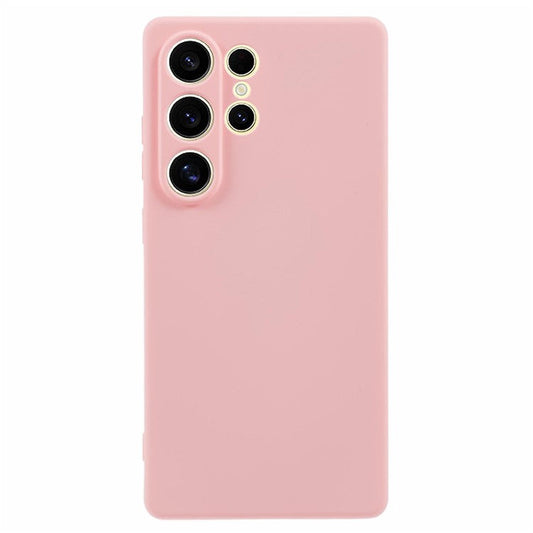 For Samsung Galaxy S25 Ultra Case Arc Edge 2.0mm TPU Protective Phone Cover - Pink