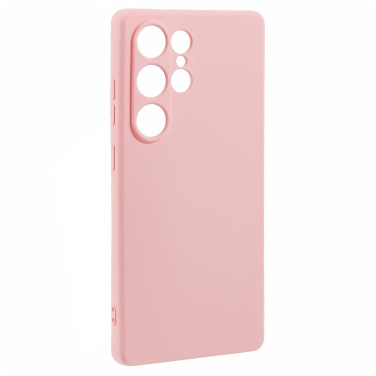 For Samsung Galaxy S25 Ultra Case Arc Edge 2.0mm TPU Protective Phone Cover - Pink